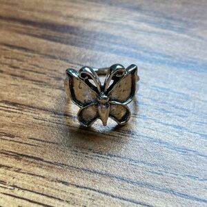 $1 Silvertone Butterfly Ring (7)